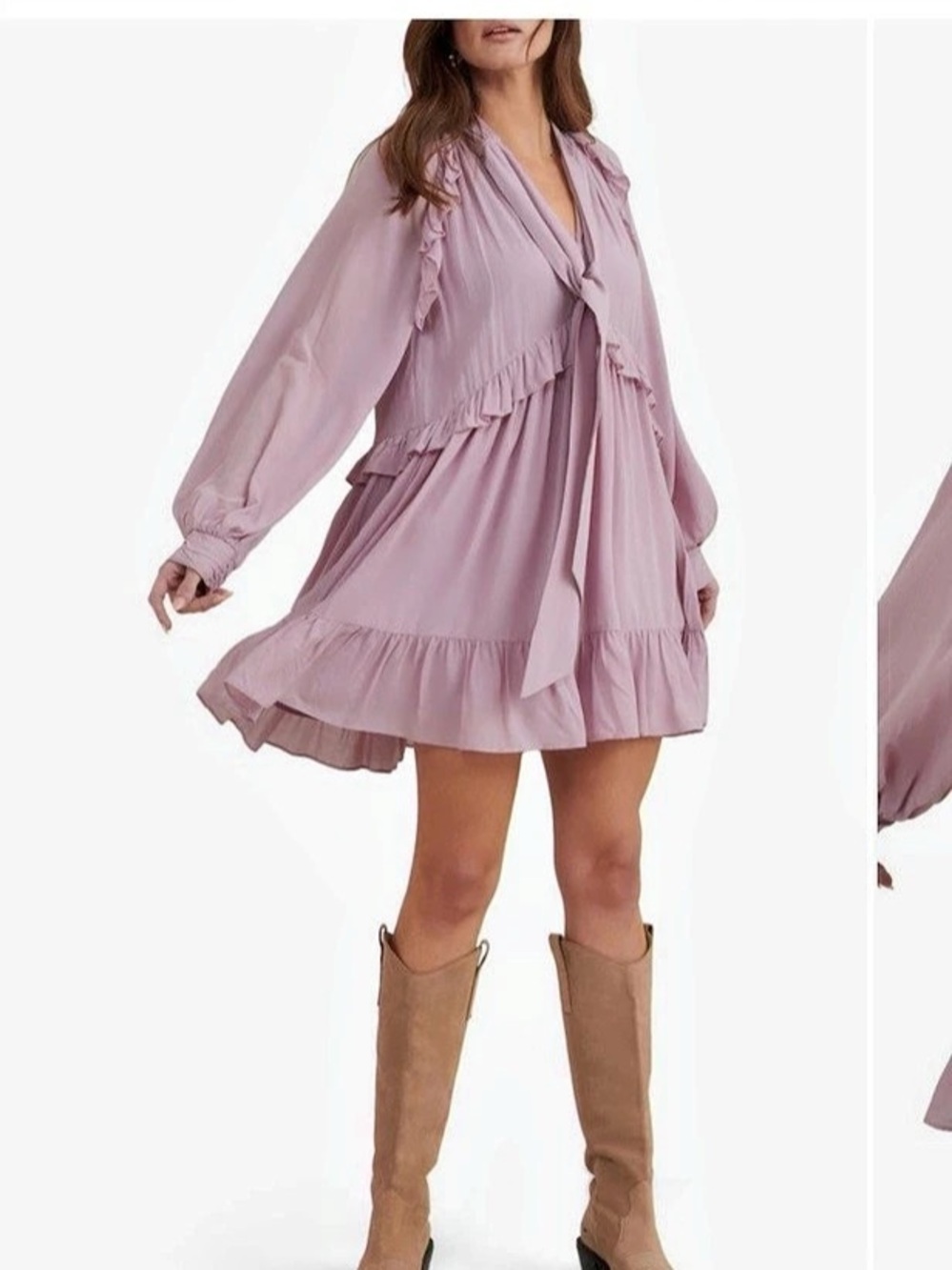 Nobody’s Child Lilac Mini Dress